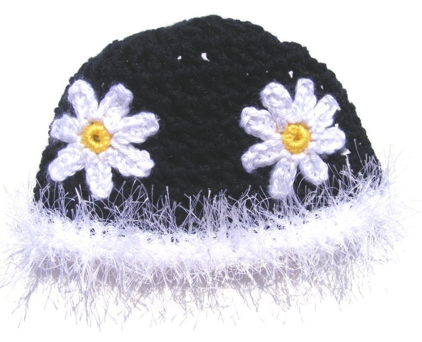 Crochet Pattern, Daisy Hat, Retro 2t thru 7yrs Patterns Instant Download No.38