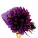 Baby Crochet Hat Photo Prop Very Soft Flower and Feather 3mo thru 12mo Ready to Ship