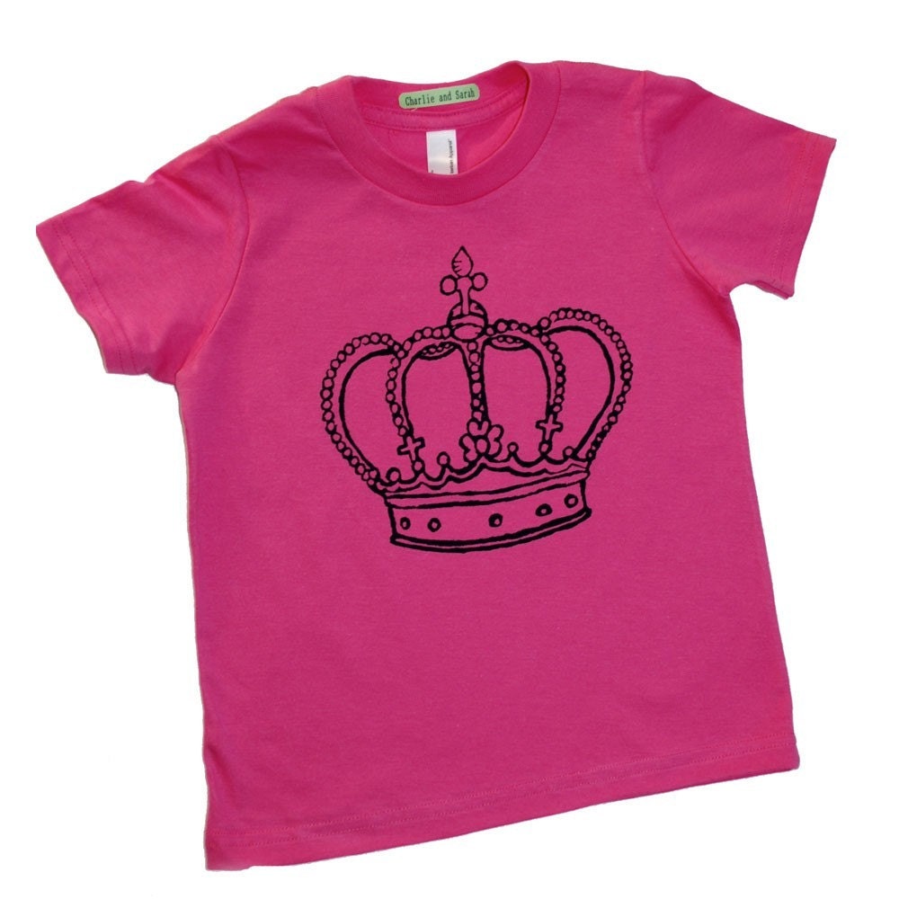 God Save the Queen Short Sleeve Crown Tshirt- Kids