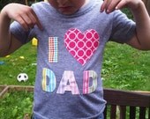 Father's Day Mom Dad or You Pink and Red Love Shirt Valentines Heart