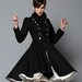 Double Breasted Wool Olga Coat
