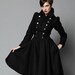 Double Breasted Melton Wool Olga Coat
