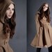 Hooded Double Breasted Melton Wool Olga Coat