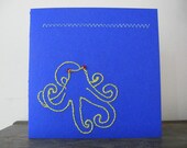 Blue ringed Octopus Card-Blue Sea