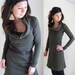 Reserved for leasle607- Muted Olive Cowl Dress- Made to Order