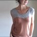 Dusty Rose and Gray Oscillate Shirt