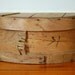 round wooden cheese box