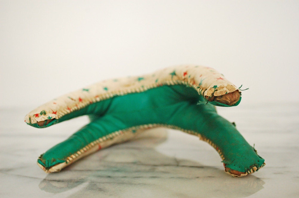 vintage giraffe stuffed toy with stars nursery decor mid century toy