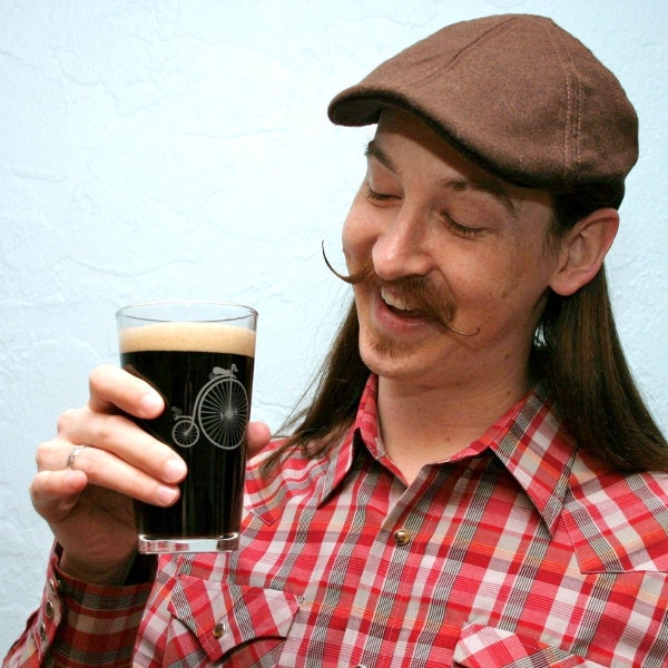 Penny Farthing Bicycle Pint Glass - Ordinary Bike