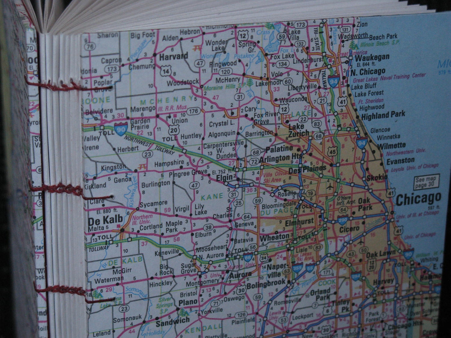 Illinois Map Travel Journal