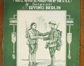 Vintage Sheet Music Sergeant Irving Berlin GOOD-BY FRANCE 1918