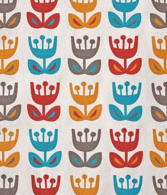 Jessica Jones LAMINATED FABRIC - Home Decor - Outside Oslo - Tulip - Dawn