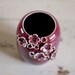 IN STOCK  FLORAPALOOZA Vase-Rich Raspberry Red--