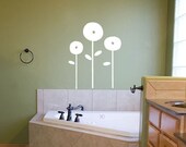 Vinyl Sticker Poppies set of 3
