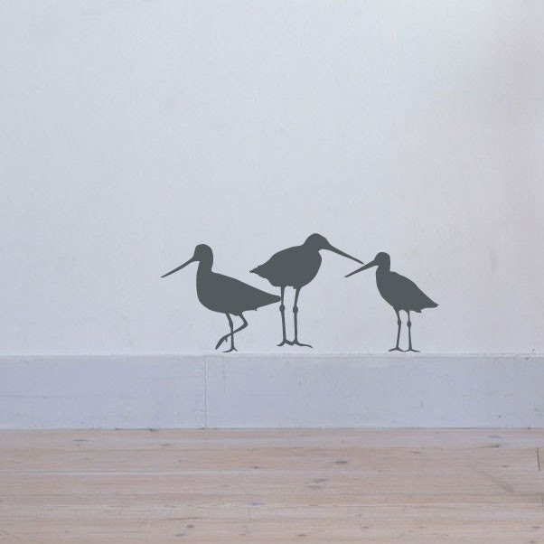 Godwits Wall decal, water birds