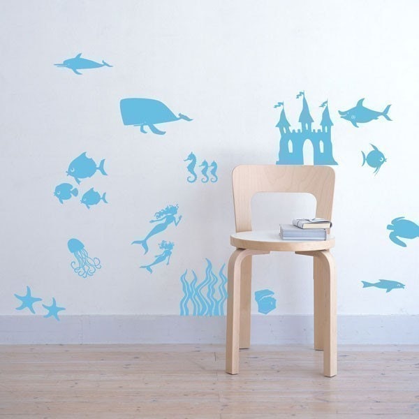 Vinyl Stickers Underwater