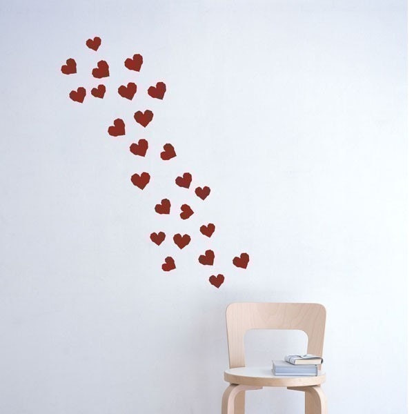 Hearts vinyl Decal