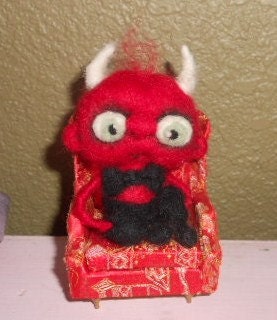 JUST Chillin Ooak needle felted VDEVIL art doll