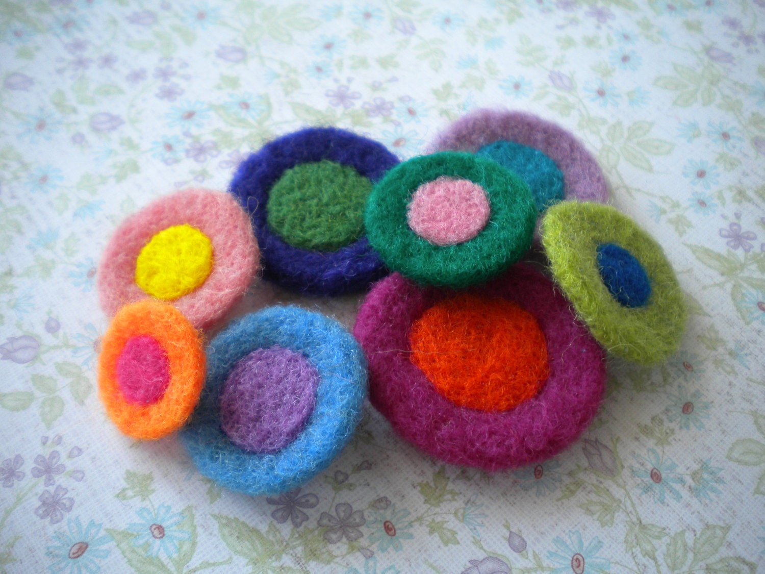 Felted Spots - Set of 8