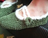 Suede Yarn Adult Slippers