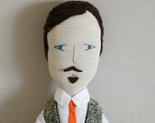 Handmade doll - Mr. Mustache