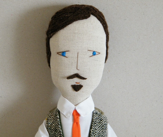 Handmade doll - Mr. Mustache