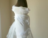 Boho Beach Wedding Dress Wispy Ethereal Shabby Chic Bohemian Dreamy Bridal Gown Short Fairy Mori Modern Alternative