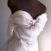 RESERVED Ethereal Ecru Wedding Dress Black Tie Strapless Formal Ball Gown Elegant Red Carpet Evening Gown Mad Men Romantic Fairytale