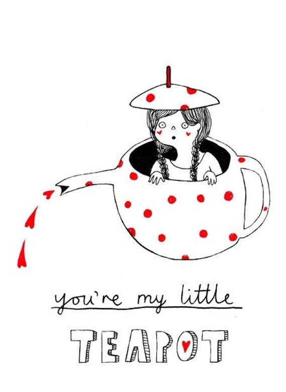 Little Teapot - Postcard