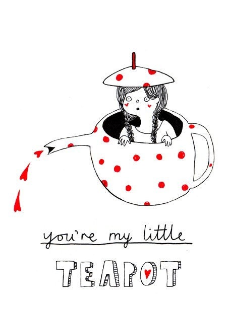 Little Teapot - Postcard