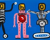 original painting / From The R-Bot To The T-Bot / 4112 / R O B O T 5
