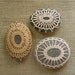 RESERVED Crocheted Lace Stones, Instant Collection of Three, Handmade