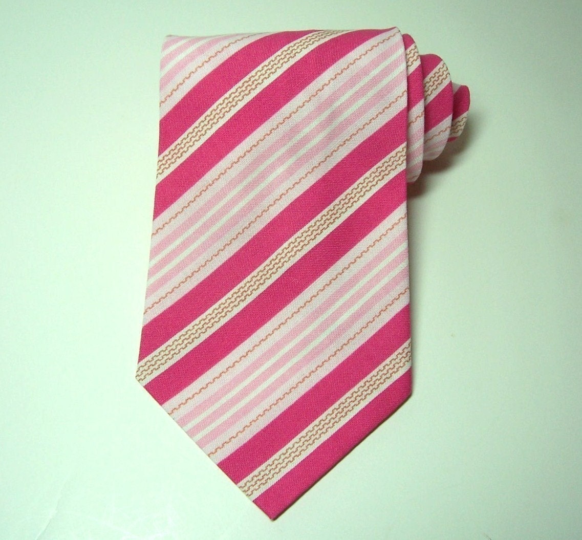 Men's Necktie Pink Stripe Tie