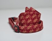 Mens Bowtie Freestyle Bow Tie for Men Red Bicycles