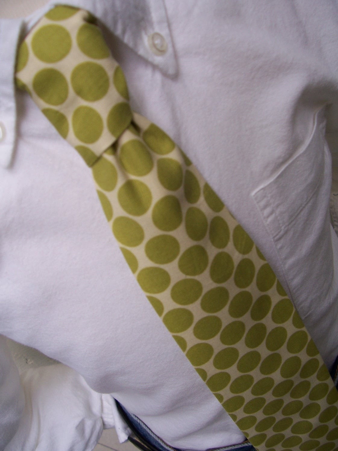 Lime Green Necktie for Men or Boys