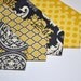 Neckties Mens or Boys for Your Wedding Party Mustard Yellow Charcoal Gray