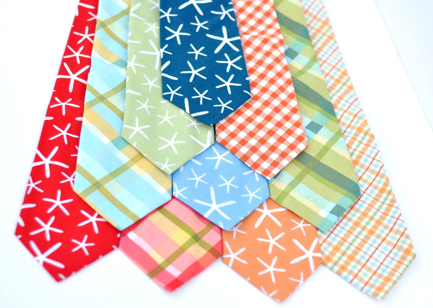 Neckties - Seaside Necktie Collection - Baby Toddler Boys or Mens Ties - Beach Wedding