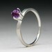 Heather Ring in Silver with Amethyst