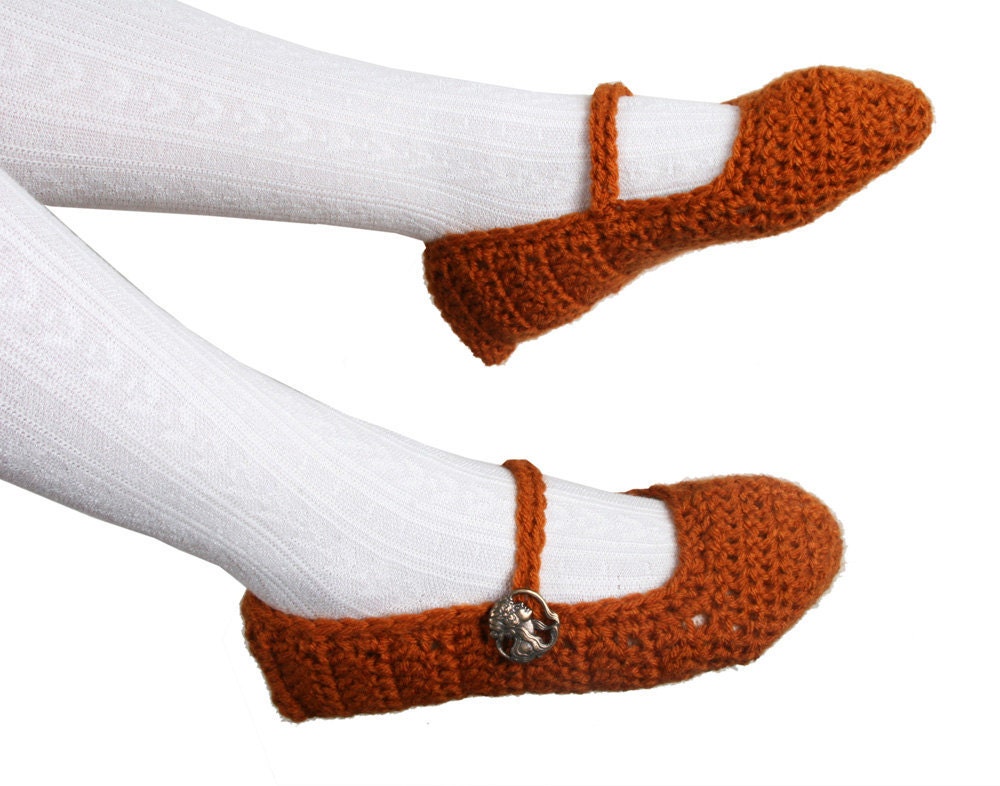 Orange Slipper (sizes 6 to 11)