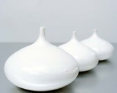 Stoneware Rotund Bottle in Clean, Matte White