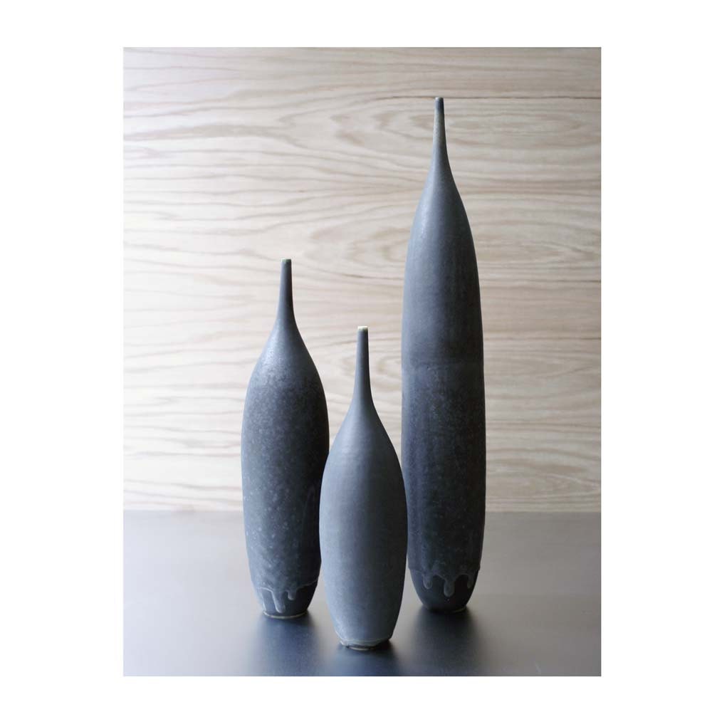 Large Slate Bottle Trio by Sara Paloma