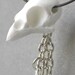 Winter White Sparrow Skull Necklace Made From Plastic