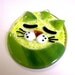Fused Glass Suncatcher (Fat Cat) Green