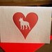 Heart: Boston Terrier, letterpress card