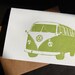 VW Bus, letterpress cards, set of 6