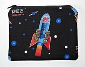 Black Spaceman Pez Zipper Pouch