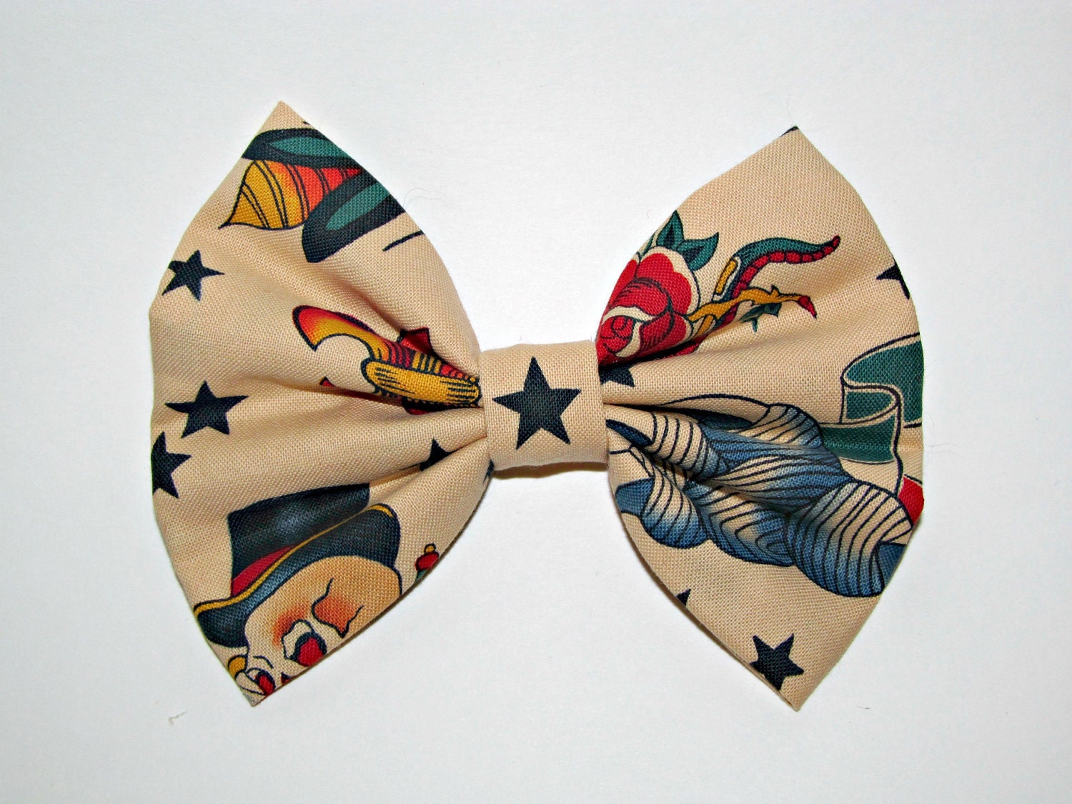 Tattoo Flash Fabric Hair Bow