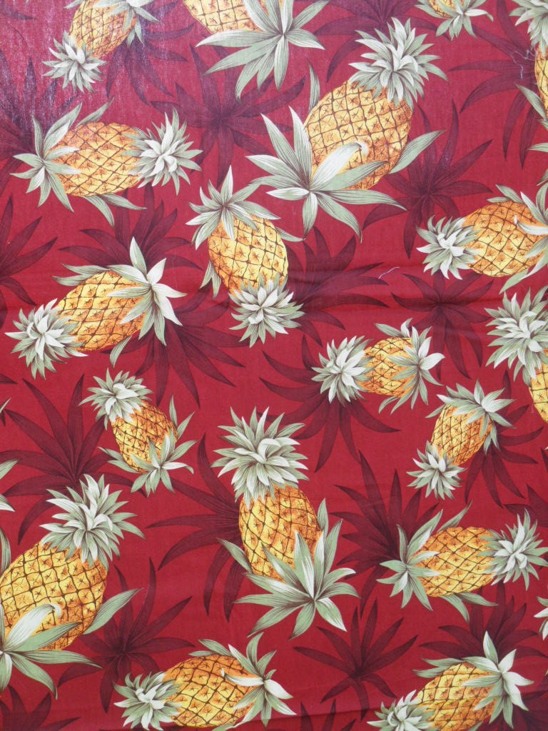 Pineapple Fabric tropical fabric by LagunaLane on Etsy
