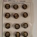 vintage buttons - 12 Cameo Buttons on a card - La Mode