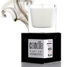 Soy Candle - Night Owl Perfume Soy Candle incense, firewood, smoke. Luxury Gift under 10. - Gift Ideas